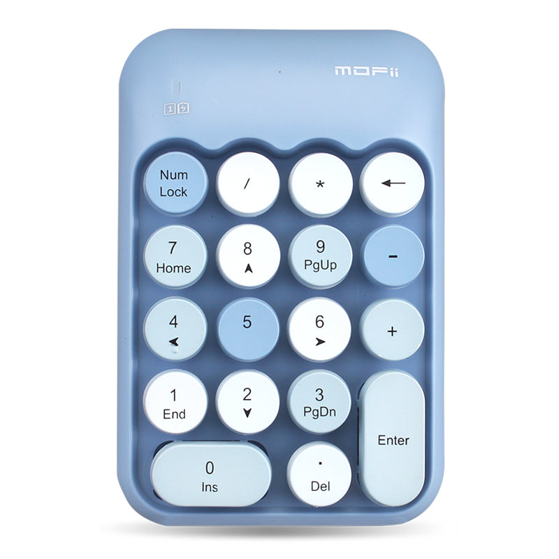 MOFII X910 Portable Mini Number Pad Colorful Typewriter 18 Keys 2.4G USB Wireless Numeric Keypad Computer Digital Keyboard PC